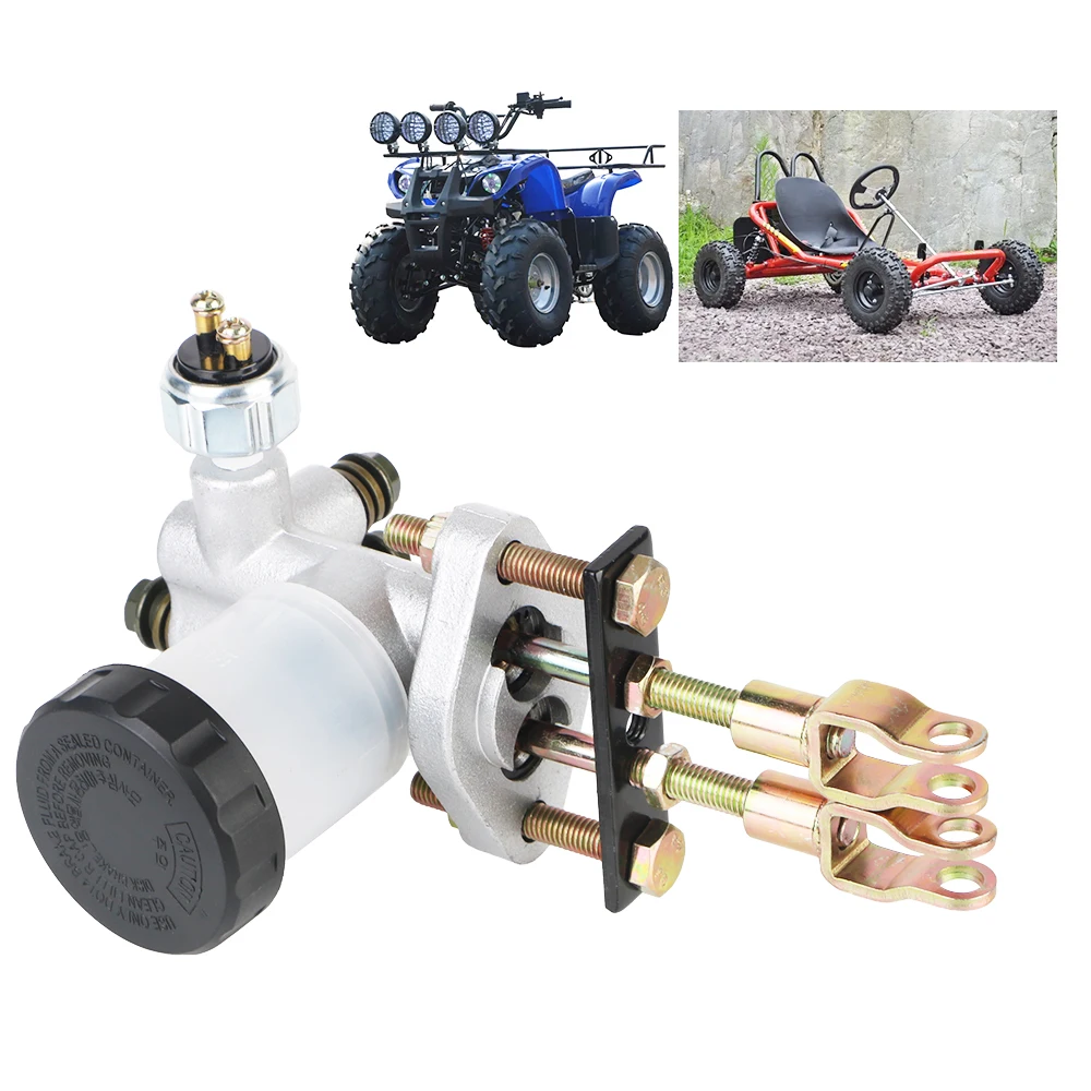 ATV Brake Pump For 125cc-250cc ATV Go-karts Hydraulic Brake Master Master Cylinder Foot Braking Pump For DOT4 Brake Fluid