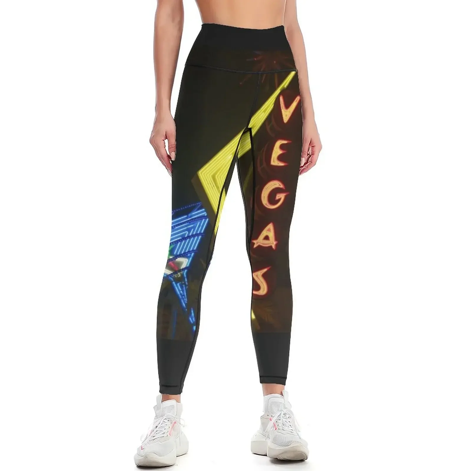 

Las Vegas lights Leggings Pants sport high waist legging gym sports shirts gym Womens Leggings