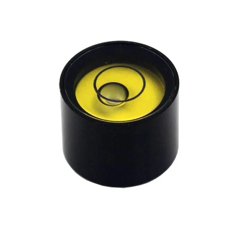 Espuma circular de nível de bolha de nível de 17*13mm com furos de montagem para instrumento de medição de nível de haste de centralização de base 1 peça