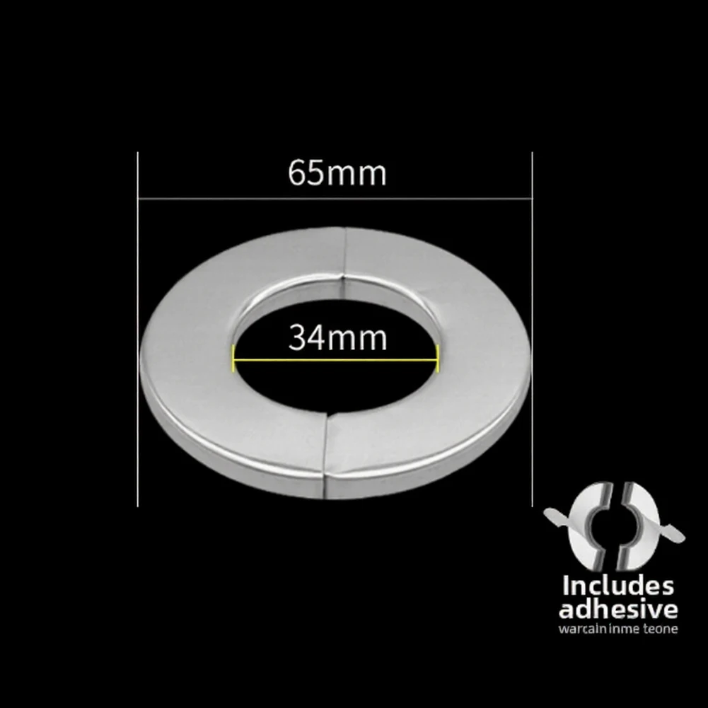 4 Piece Stainless Steel Decorative Cover for Concealing Bathroom Shower Pipes Water Pipes Gas Pipes Radiators and Sink Lines
