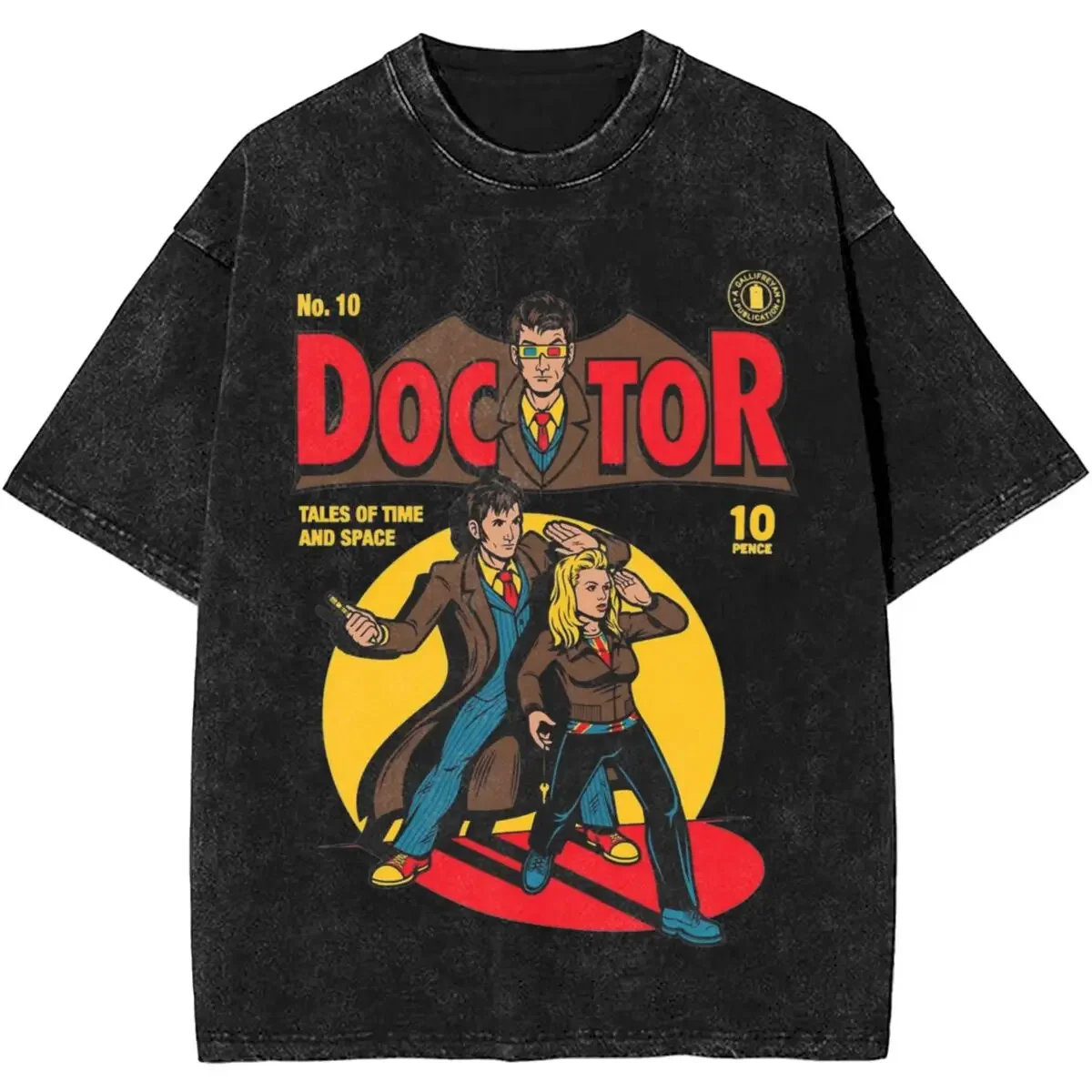 

People Call Me David Tennant Merch Washed T Shirts Men Women Streetwear Hip Hop T-Shirt Printed Tees 100% Cotton