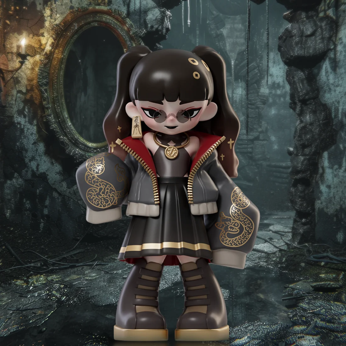 Nuovo Yandere Girls V3 Parasita ID Serie Scatola Cieca Figurina carina Stile scuro Decorazione da scrivania Modello Scatola misteriosa Regalo a sorpresa Giocattolo