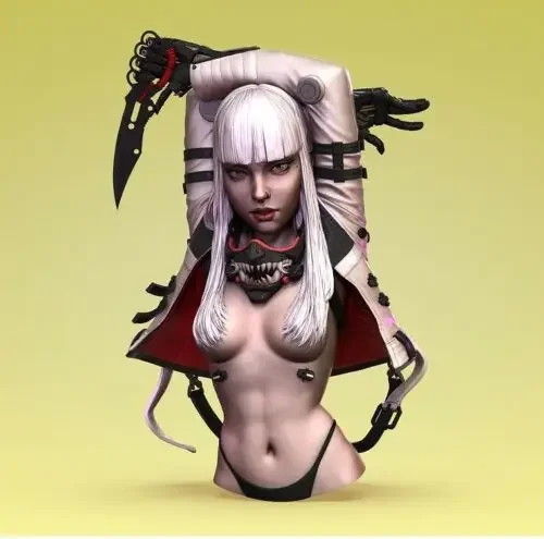 1/10 수지 모델 흉상 GK, 조립되지 않은 도색되지 않은 키트