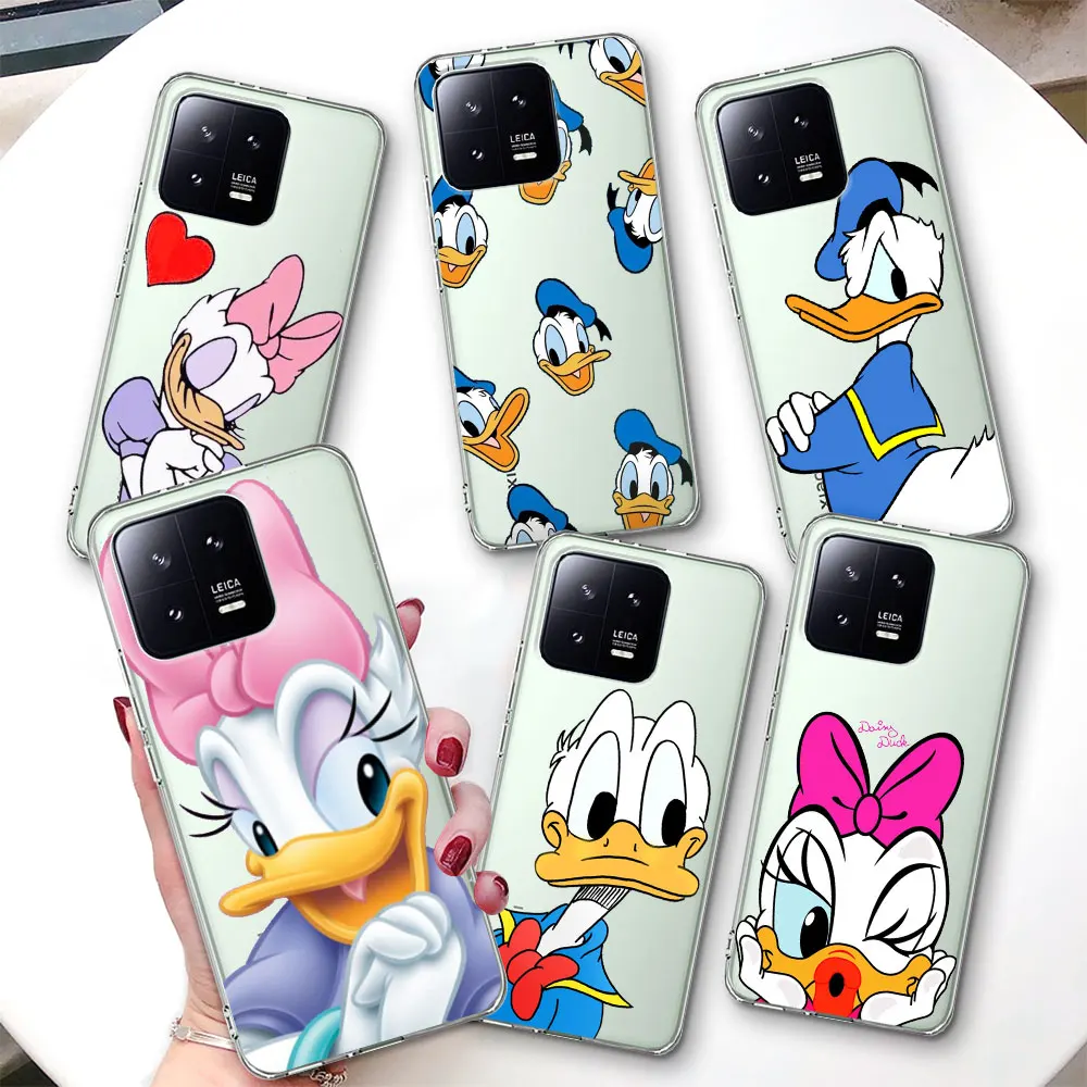 Donald Daisy Duck Cute Phone Case for Xiaomi Mi 11T 11 9T 10T 12 12X 12T A2 13 9 CC9 A3 CC9E 10 11i 5X A1 8 Lite 6X TPU Cover