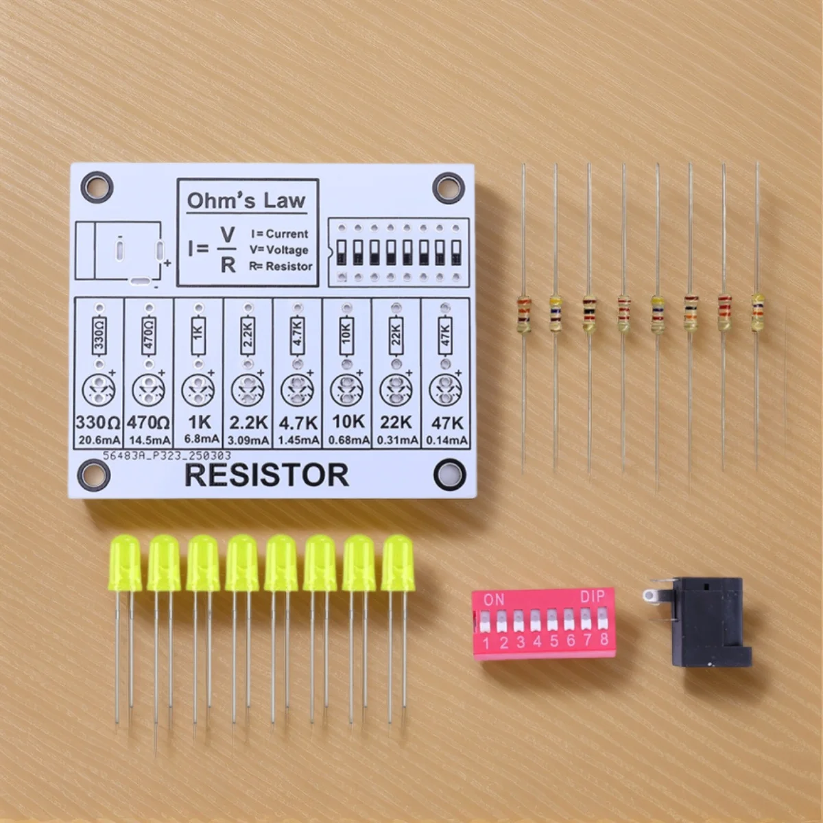 Soldering Practice Kit DIY Electronic Circuit Project Resistor Learning Board Learning Electronics Training Board