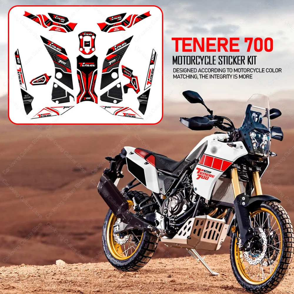 

Motorcycle Accessories Waterproof Protective Tank Pad Stickers Kit 3D Epoxy Resin Protective Sticker For Tenere 700 tenere700