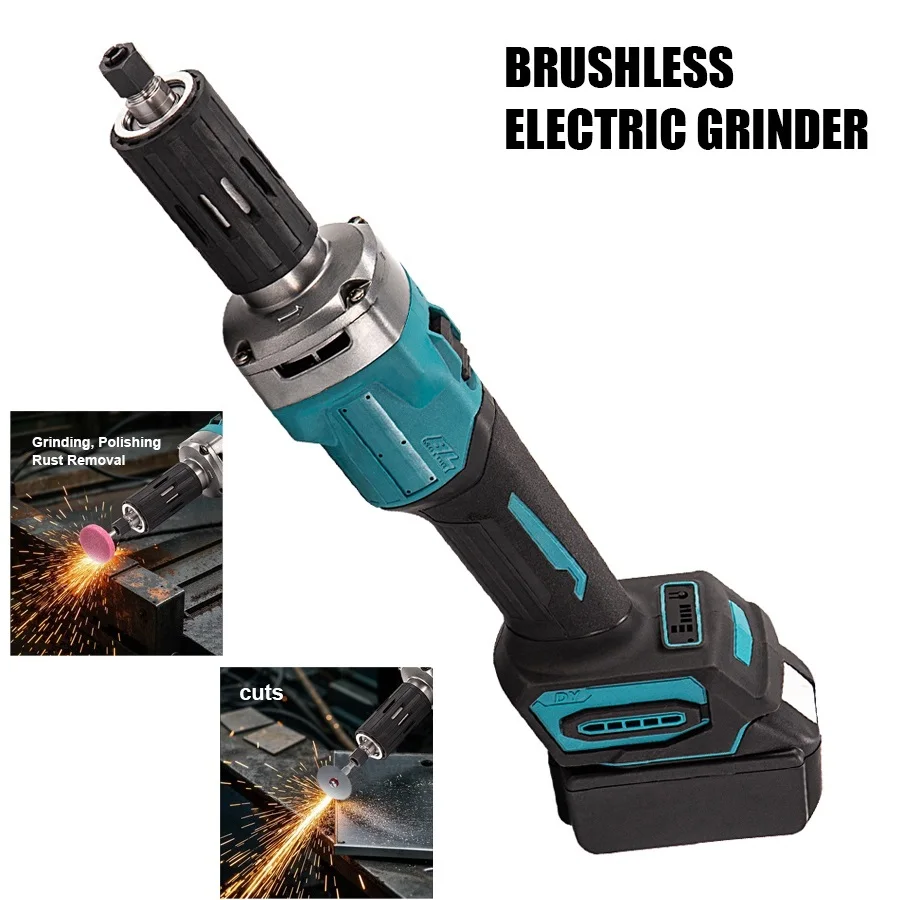 

Электрическая бесщеточная шлифовальная машина, перезаряжаемая литиевая многофункциональная прямая шлифовальная машина, шлифовальный станок для резьбы по камню для Makita