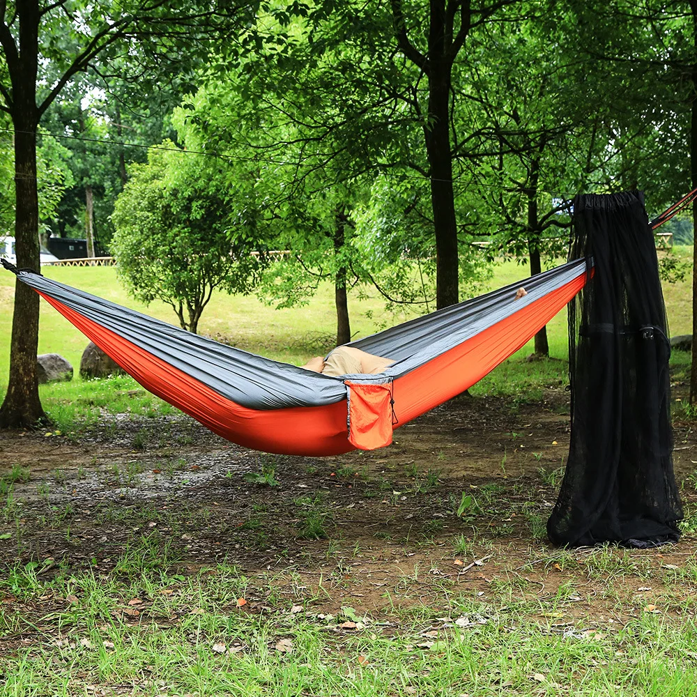 Camping Outdoor Garden Hammock Anti-Mosquito Net Tent Cover For Double Bed Silky  Shelters Accessories Equipment Space Survival