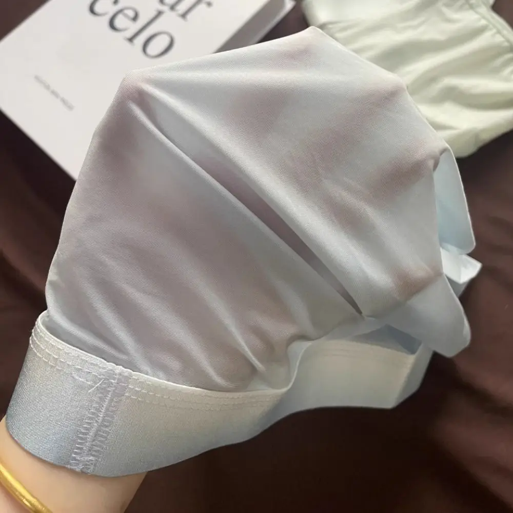 부드러운 미드웨이스트 초슬림 드로즈 속건 시원한 아이스 실크 남성용 여름 통기성 팬티