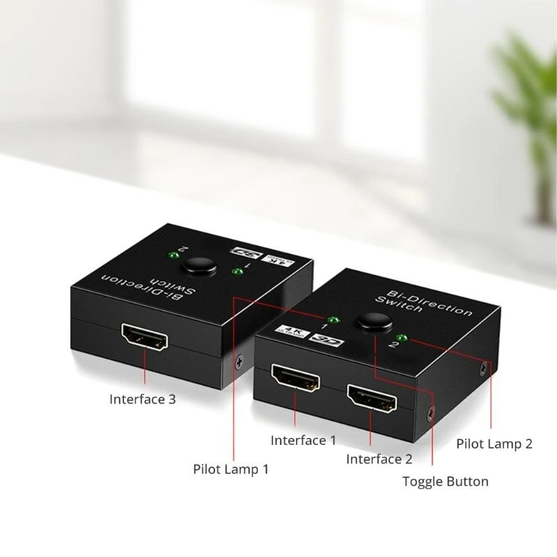 4K HDMIS Splitter Switcher HDMIS bidirezionale per proiettori Impostazioni visualizzazione 83CF