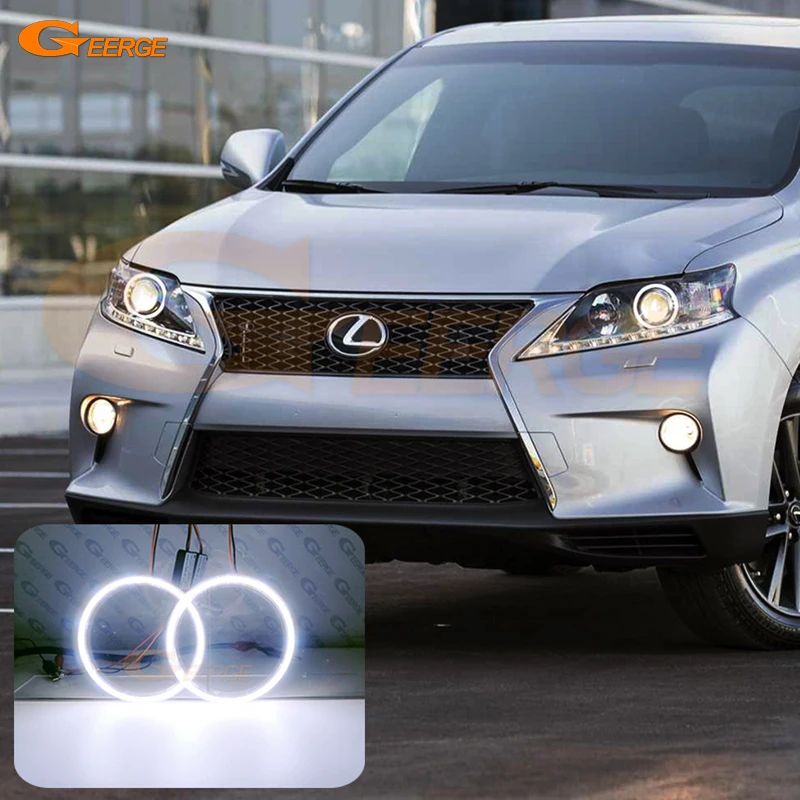 Per LEXUS RX 350 450H 270 RX350 RX450H RX270 2013 2014 2015 Ultra Luminoso Luce diurna COB Led Angel Eyes Kit Halo Anelli