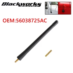 56038725AC 1 Pc 7 Inches Short Black Antenna Mast power AM/FM FOR DODGE RAM 1500 2500 3500 2011-2020 Rubber ANT-1007-BK