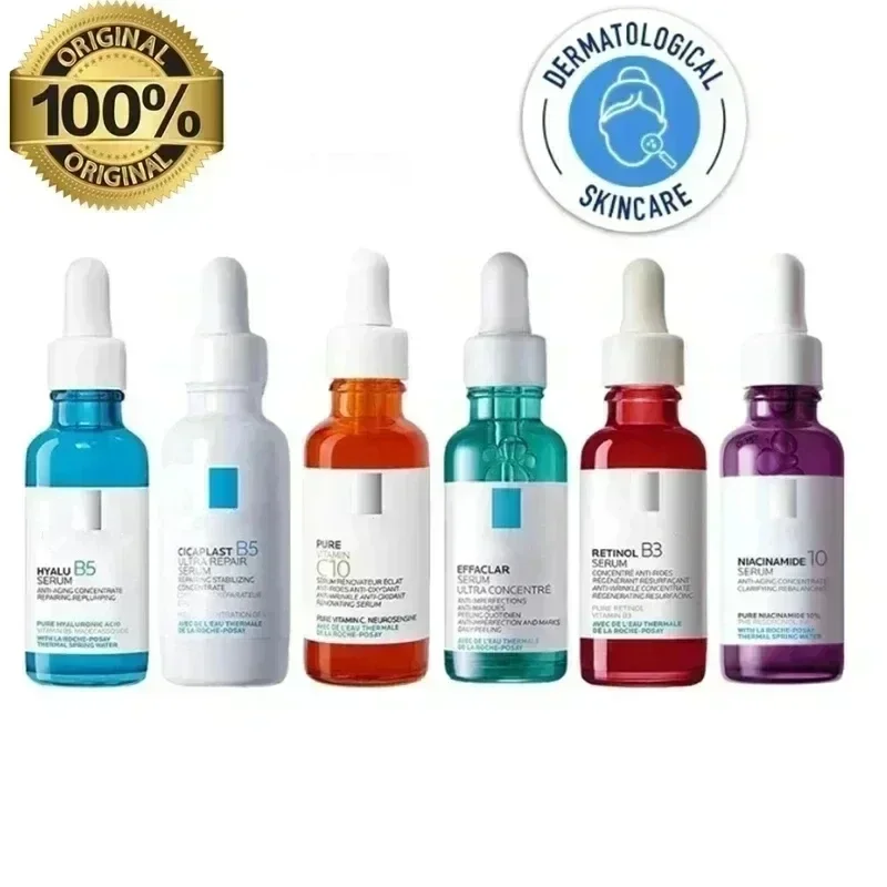 Original Face Serum / HYALU B5/ CICAPLAST B5/ PURE VITAMIN C10 / RETINOL B3/EFFACLAR Serum/ NIACINAMIDE 10 Facial Care 30ml