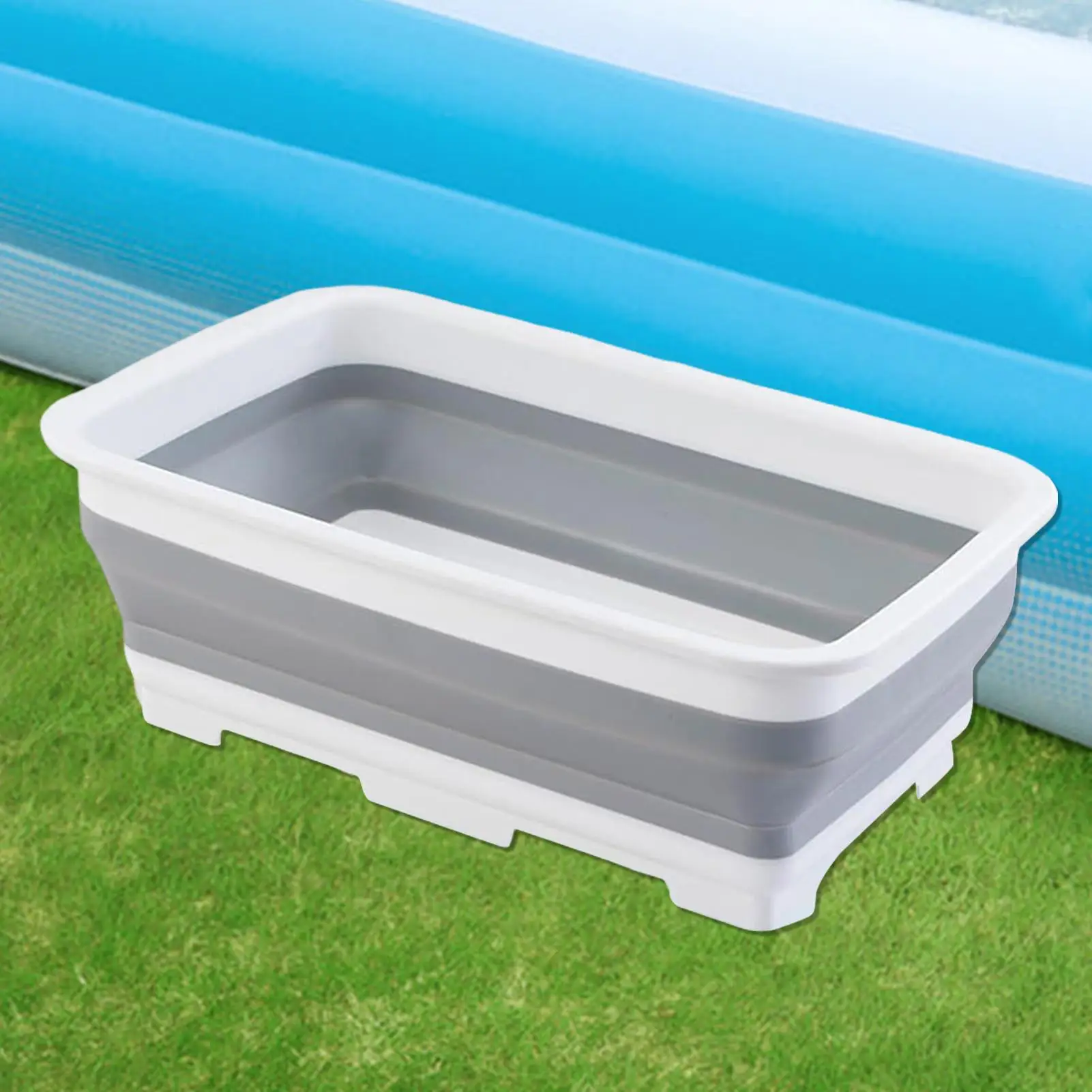 Collapsibles Foot Bath Basin for Soaking Feet Foot Soak Tub Plastic Foot Bucket Foldable Laundry Basket Pool Accessories
