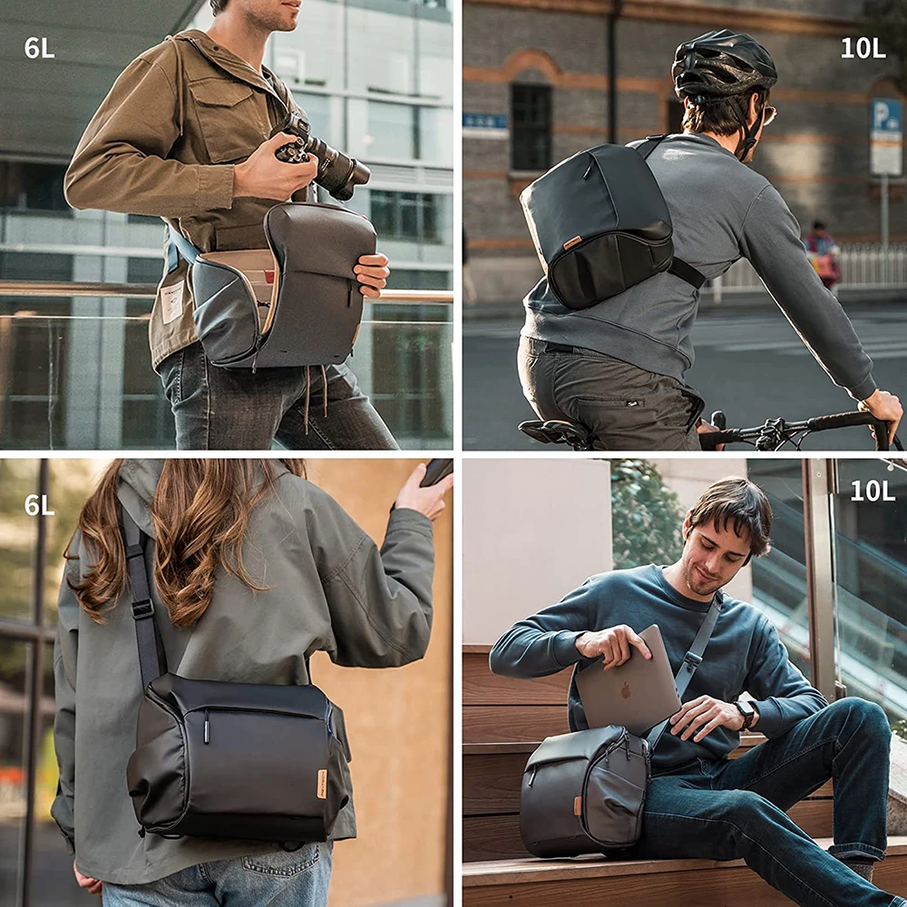 PGYTECH Onego Camera Sling Bag 6L 10L Crossbody Camera Bag For Sony/Canon/Nikon Drone DJI Mavic 3 Series/Air 4