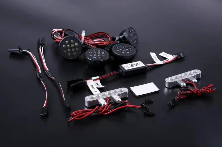 Support de lampe entièrement métallique, usinage de précision CNC, ensemble de lampes télécommandées pour ROFUN KM HPI BAJA 5T 5SC