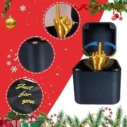 Funny Middle Finger Desk Decor - Hilarious Halloween & Christmas Gag Gift, Spooky Festive Office Prank Toy for Xmas Party Fun