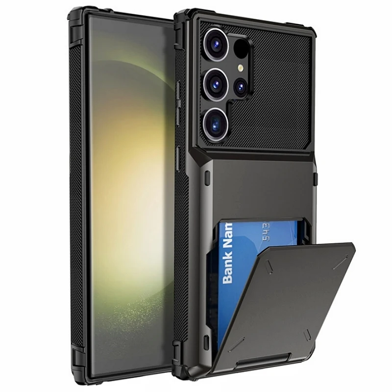 

Для Samsung Galaxy S25 Ultra 5G чехол бронированный противоударный чехол для телефона Sumsung S25 Plus S25 S25Ultra слот для карт задняя откидная крышка