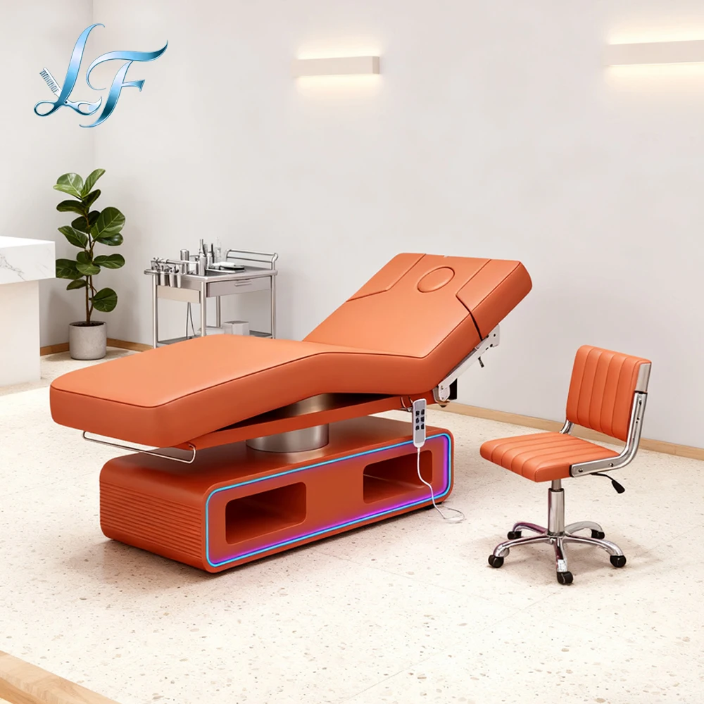 

Massage Table Electric Lift Adjustable Beauty Bed Commercial Furniture For Salon Beauty Industry Durable Practical Bed