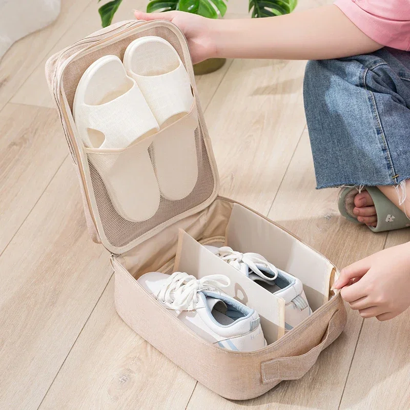 Portable Shoe Bag Travel Storage Pouch Organizers Luggage Clothes Makeup Storage Suitcases Travel Shoe Storage Bag Sorting Pouch