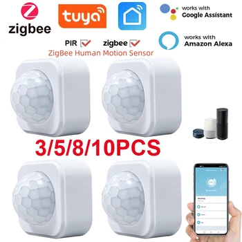 Zigbee-Détecteur de mouvement PIR humain, sécurité, vie intelligente, application Tuya, détecteur de mouvement intelligent, passerelle Zigbee, hub