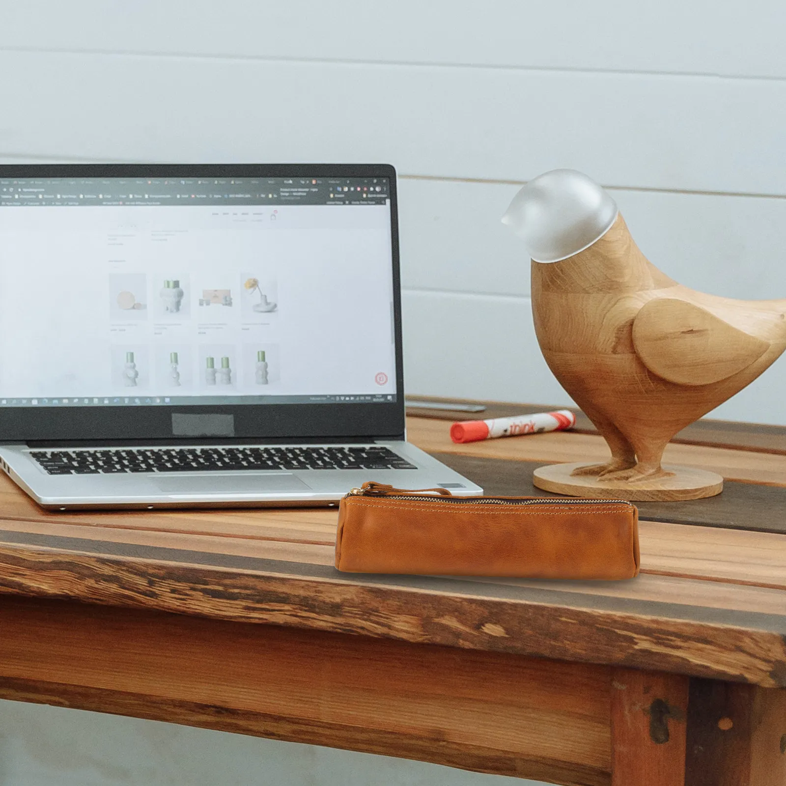 

Сумка для ручек в винтажном стиле, портативный держатель для ручек, подарок на день рождения, Рождество, День отца, футляр для хранения канцелярских принадлежностей