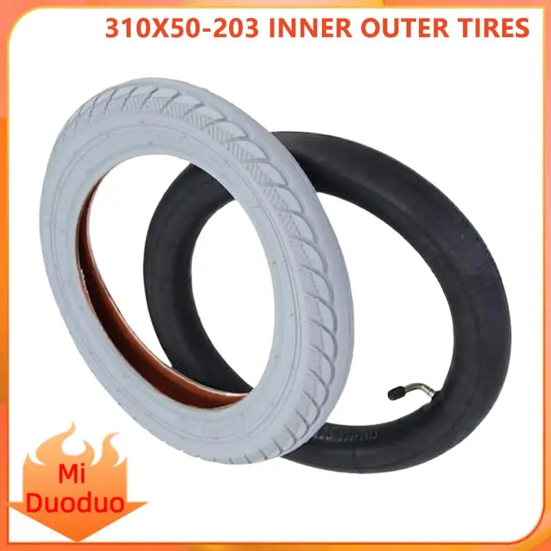 

Premium Quality 12 Inch 310x50-203 Tire Set Including Inner Tube for Electric Scooters