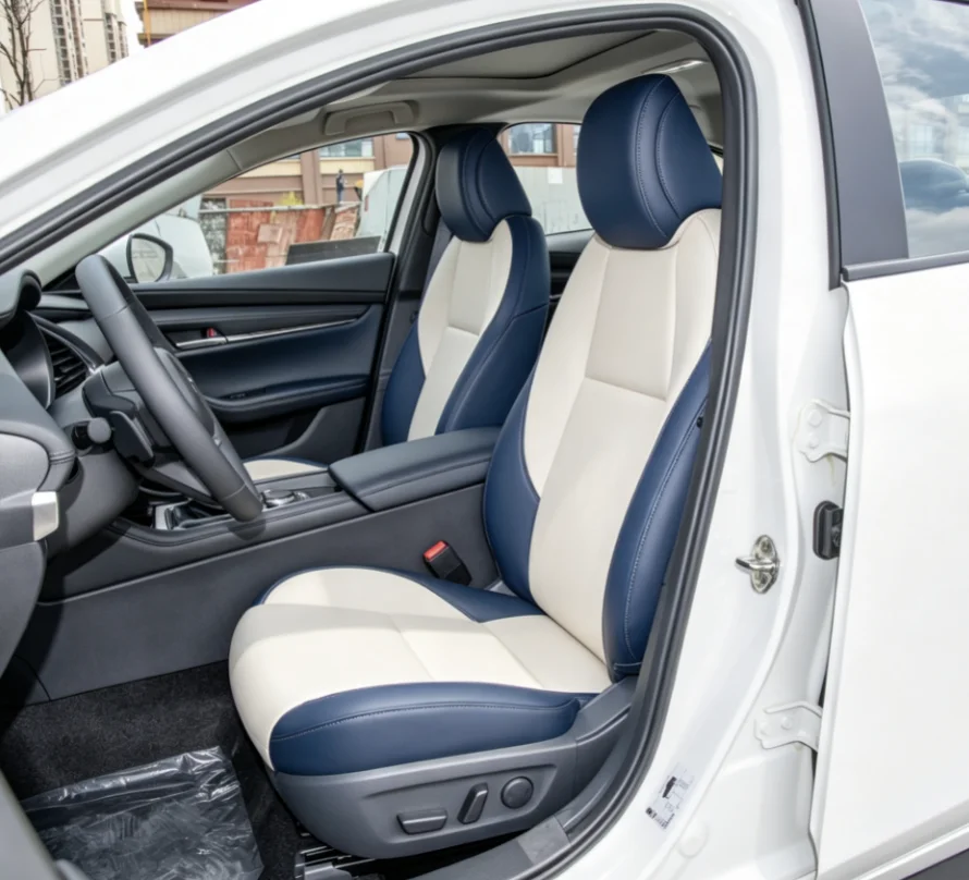 Für 2024 Mazda 3 Maßgefertigte Autositzbezüge Luxuriöses Nappaleder 100% Passgenau Innenraumzubehör 360 ° Vollständige Abdeckung – Detail 5