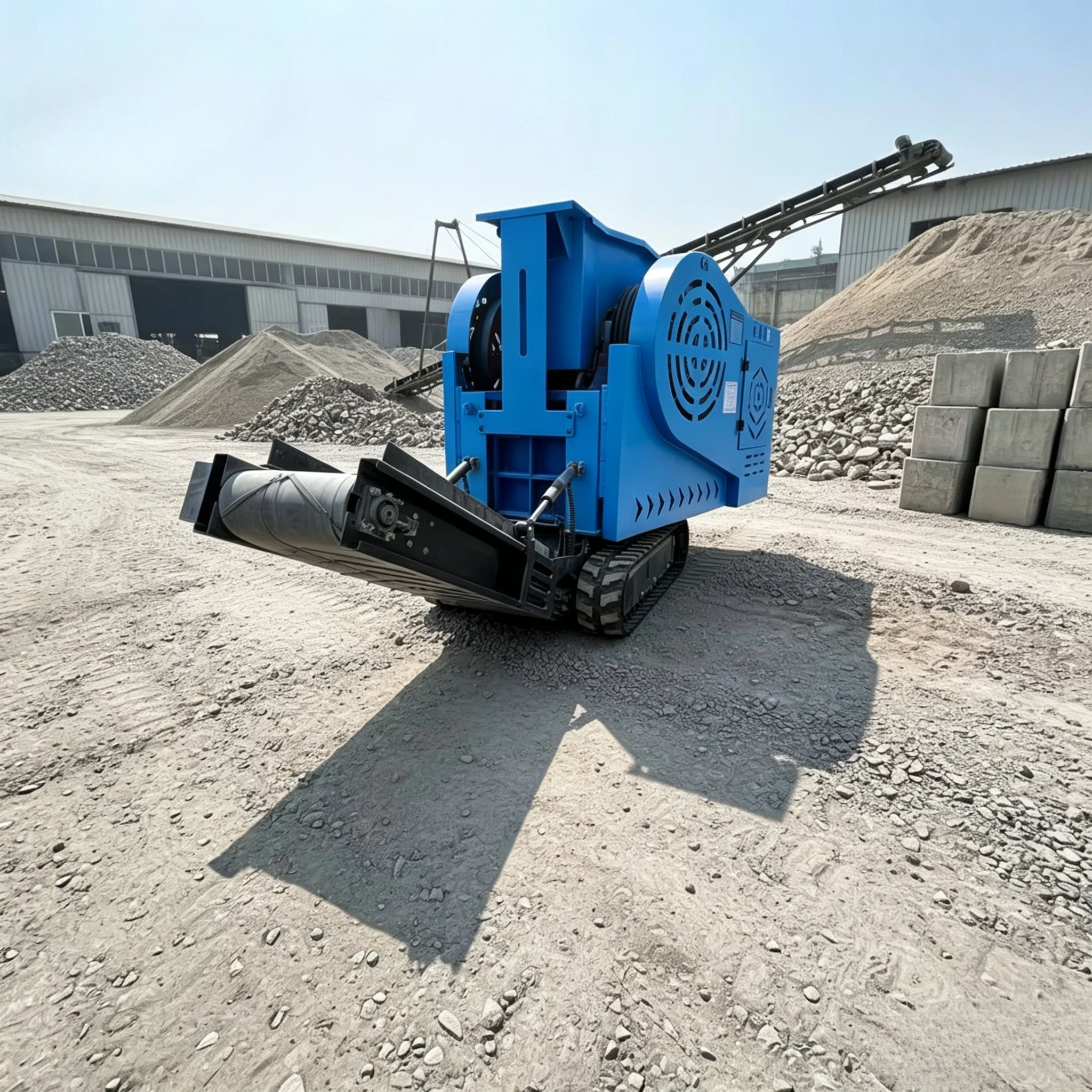 Highly Popular Small Tracked Jaw Crusher Lake Salt Block & Stone Crushing Equipment Mobile Customized
