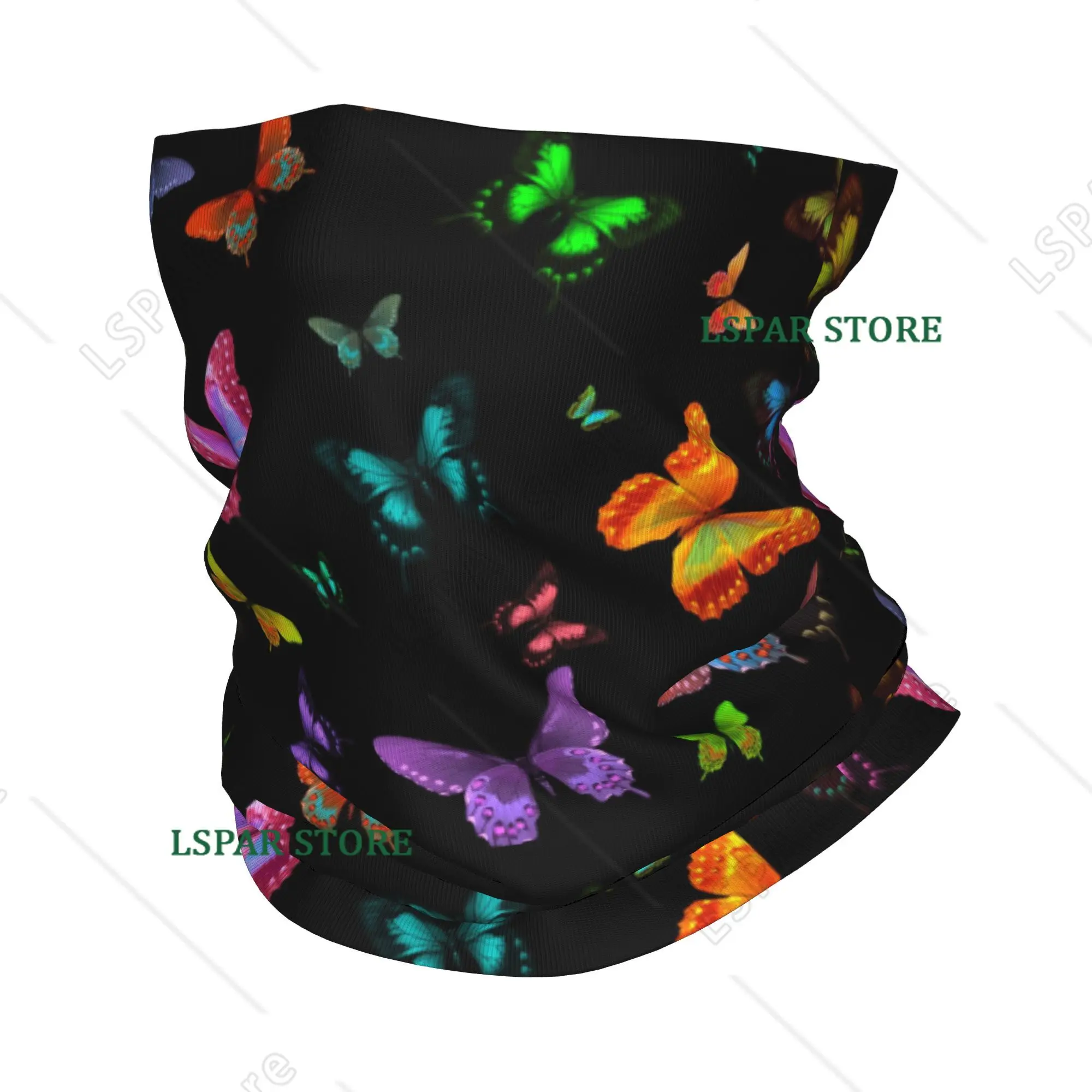 

Customized Multicolored Butterfly Winter Headbands and Neck Tubes for Men and Women Hiking and Camping Face Scarves Masks