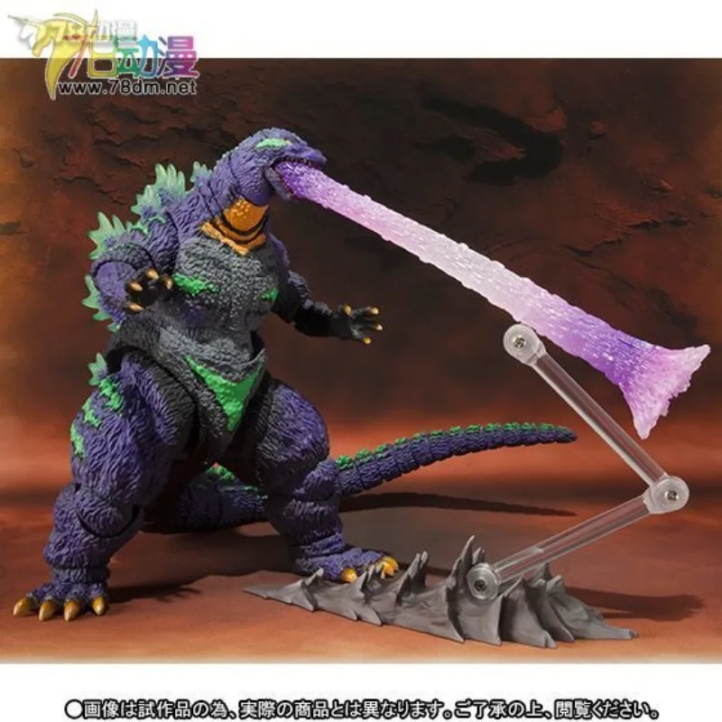 Oryginalna figurka Bandai S.H.MonsterArts Godzilla Feat.EVA-01, gotowa, ruchoma, seria lalek, model, zabawki, prezenty dla chłopców