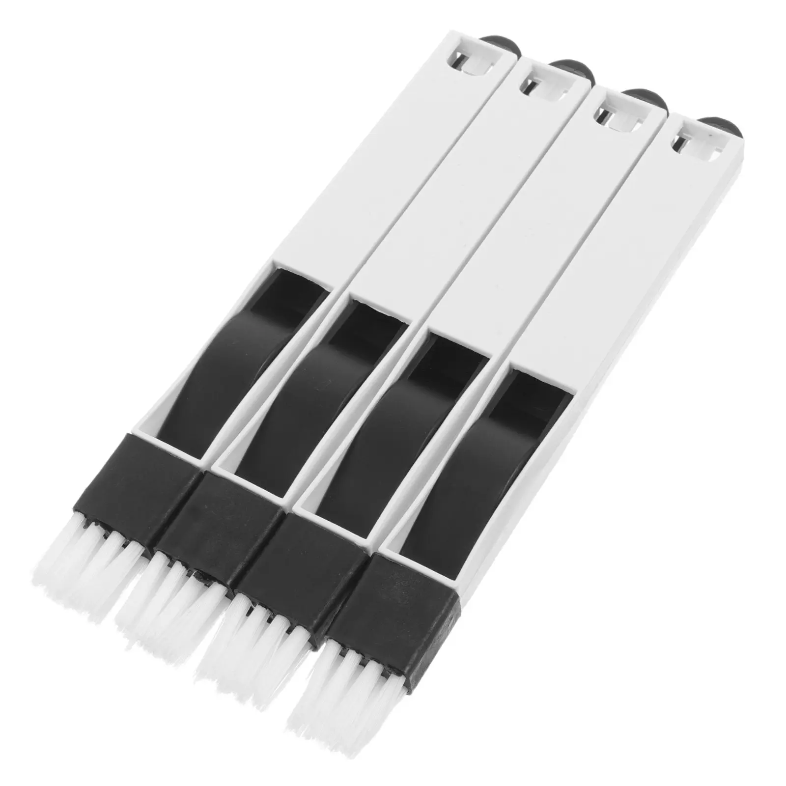 4Pcs Precision Crevice Cleaning Brush Set Portable Handheld for Window Screens Sliding Doors Keyboard Dust Removal Groove Edge