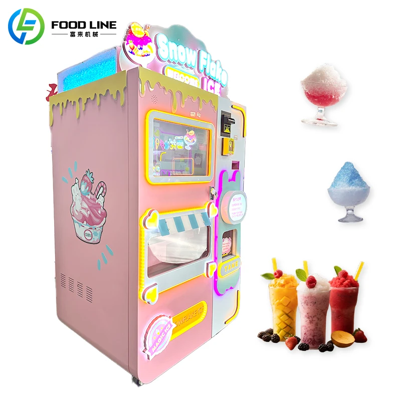 Stainless Steel Slush Vending Machine Commercial Automatic Frozen Drink Maker Self Service Granita Custom