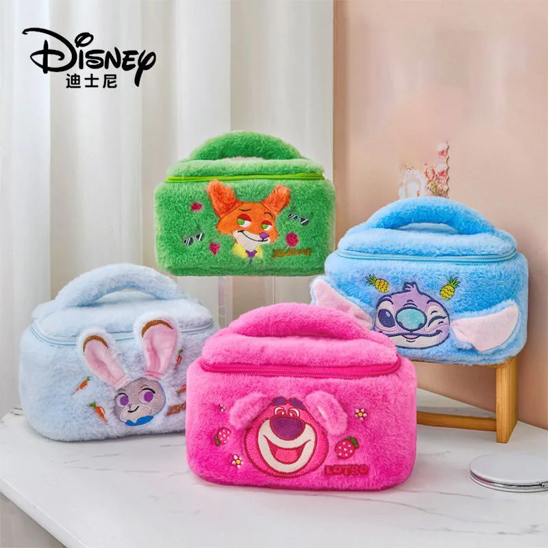 

Disney Zootopia Merch мультфильм Джуди Ник косметичка Kawaii мультфильм сумка для хранения большая вместительная дорожная косметичка праздничный подарок