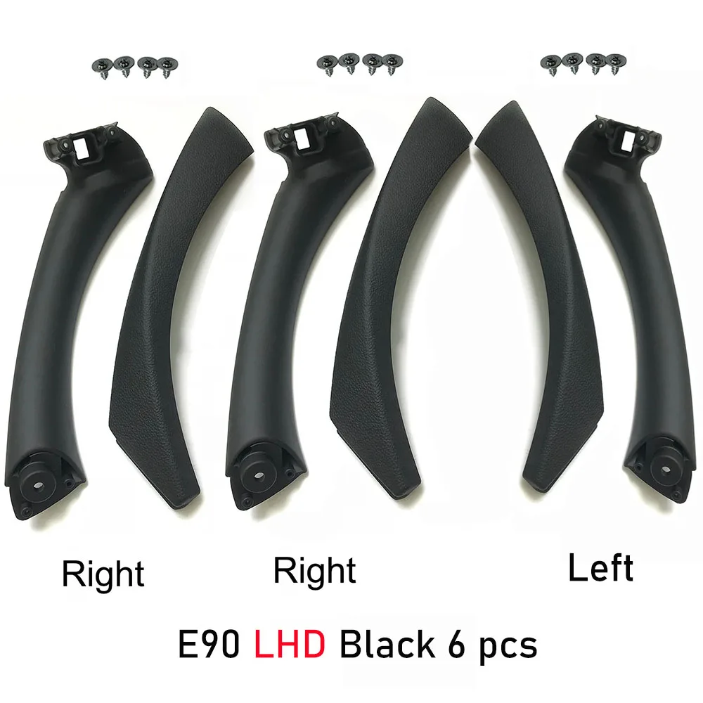 Vervangende deurgrepen voor BMW 3 Serie 2005-2012 E90 E91 E92, 6 stuks, LHD RHD, binnendeurgrepen 316 318 320 325 328 330