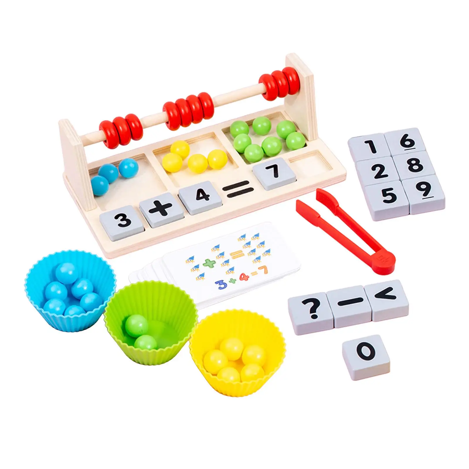 Jouet d'apprentissage des mathématiques, outils pédagogiques, planche assortie, cadeaux d'anniversaire multicolores