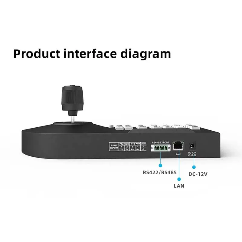 MOVMAGIC Kamera Joystick Controller 4D LCD Bildschirm RS485 Onvif Pelco-d Pelco-p PTZ Controller für Broadcast Kirche Live Streaming