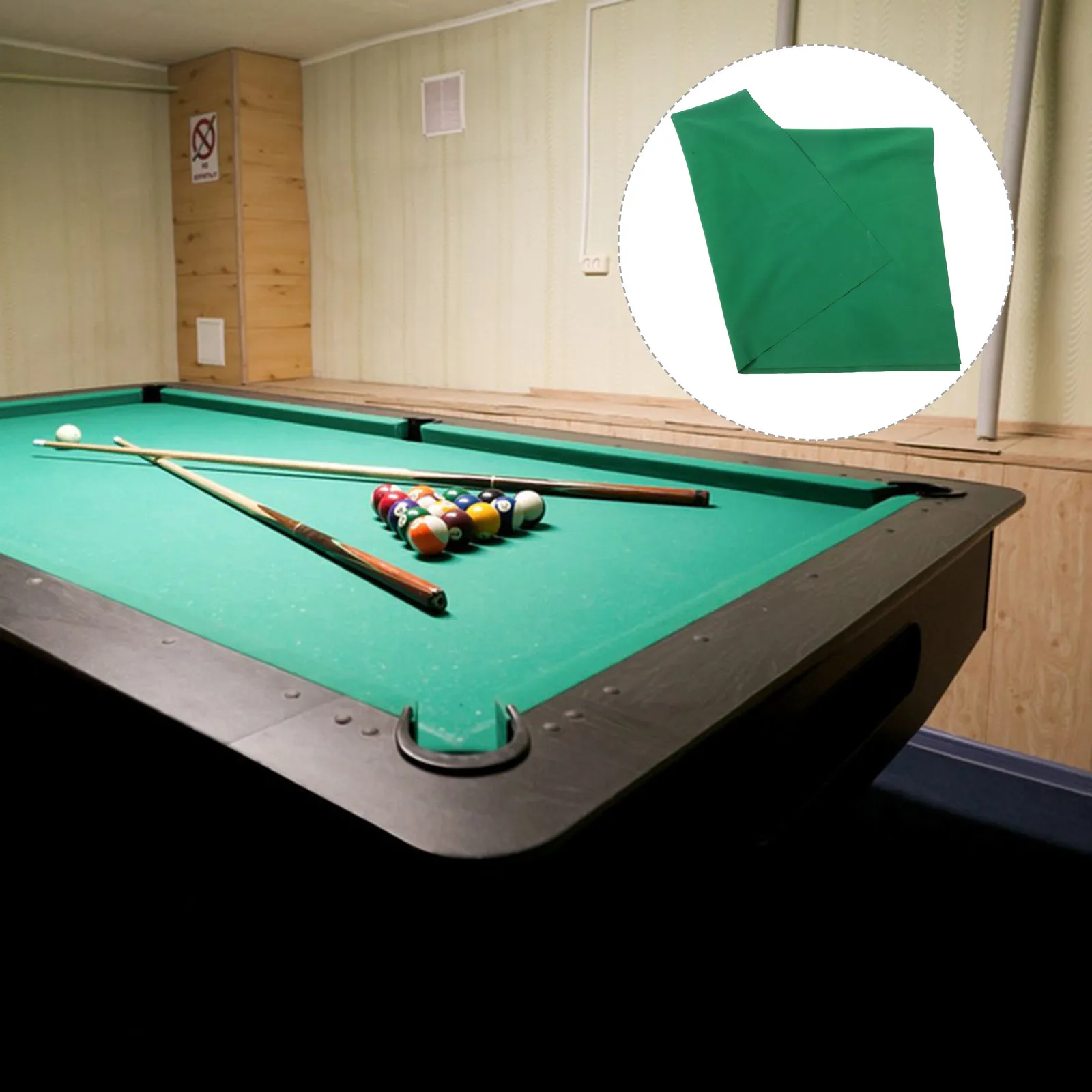 

Professional Grade Double-Sided Billiard Pool Tablecloth Fits Standard Tables Scratch-Resistant Easy-Clean Fabric Pool Table