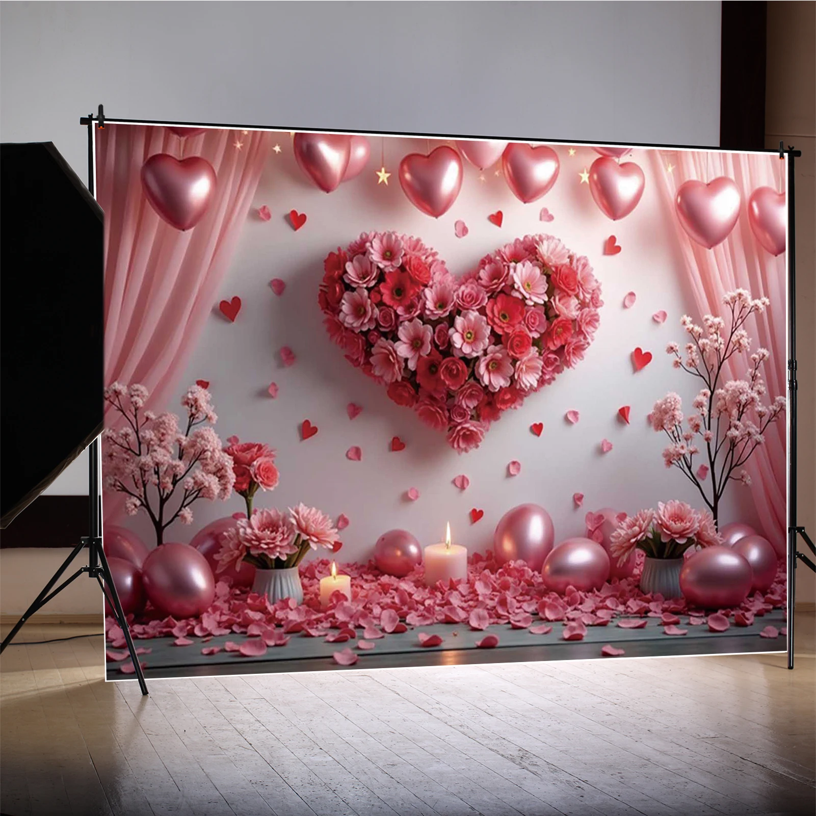 MOON.QG День Святого Валентина фон юбилей любовь сердце свадебный душ фото фон цветок свадьба видео будуар помолвка