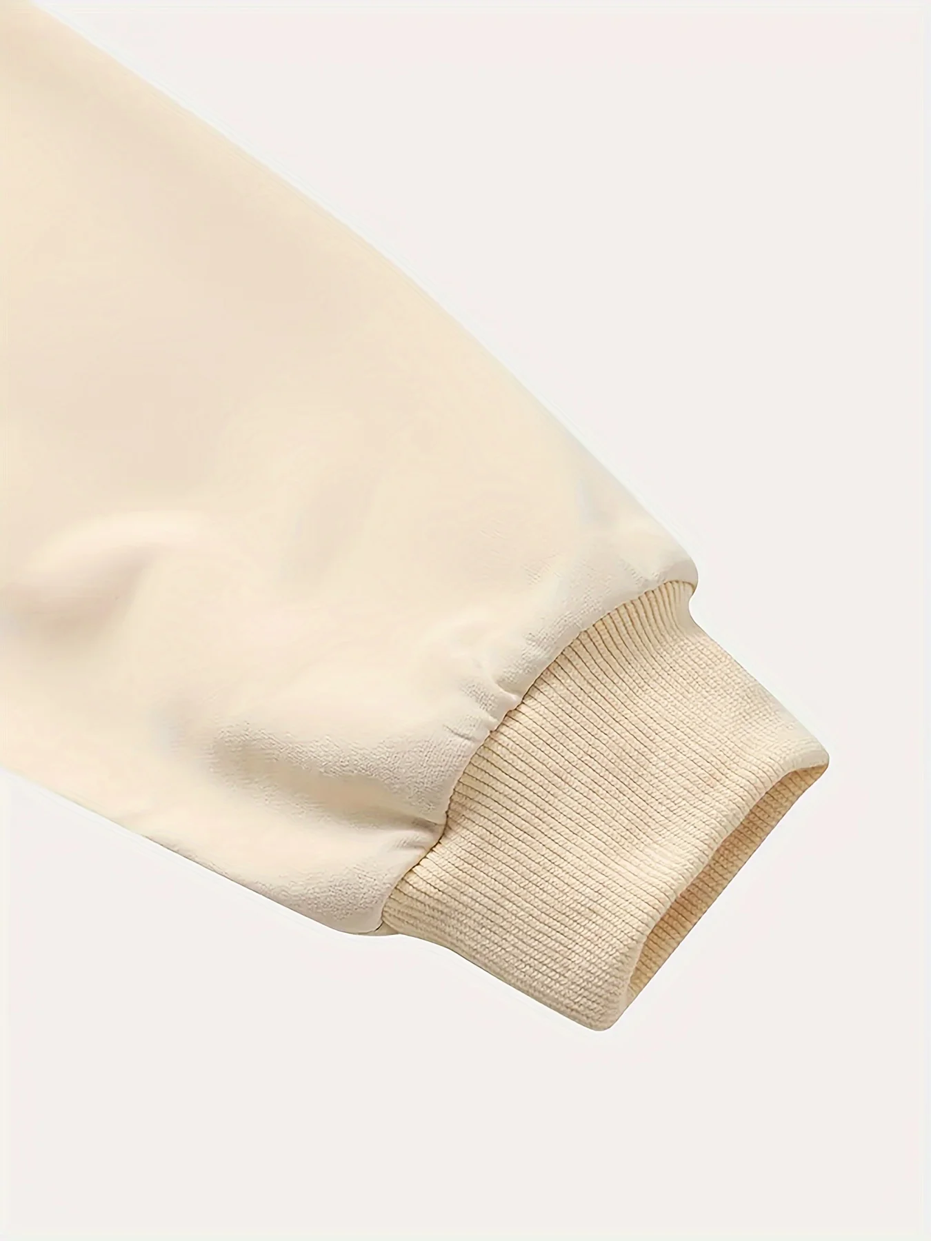 سترة نسائية للخريف والشتاء فضفاضة كاجوال مريحة بنمط حرف MaMa مطبوعة برقبة دائرية سميكة #4