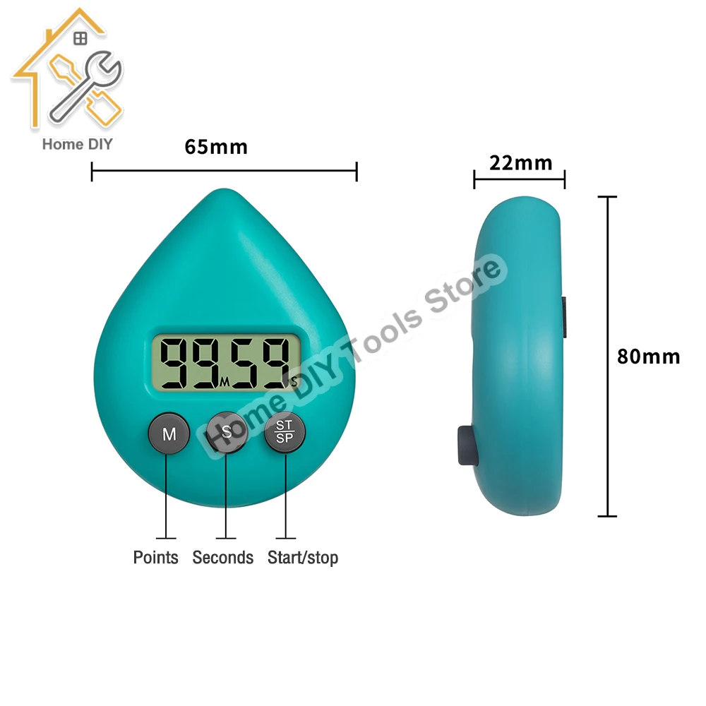 Timer da cucina con schermo digitale a LED,