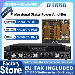 ShennDare 4x1650W Class D Digital Audio Power Amplifier Professional Preamplifier Line Array Speaker Amplifior DJ Subwoofer AMP