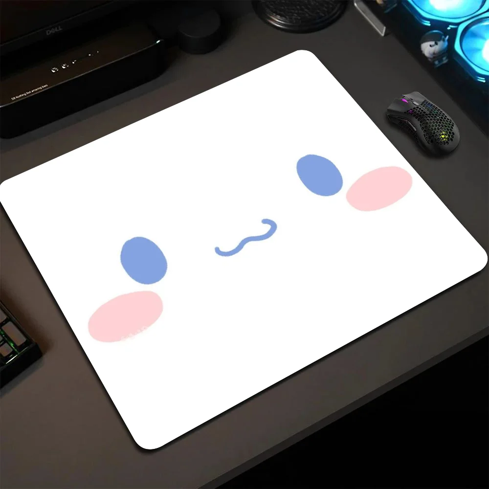 

MINISO Cartoon C-Cinnamoroll Mousepad Small LockEdge Mouse Pad For Gamers Computer Desk Pad Anti-slip Rubber