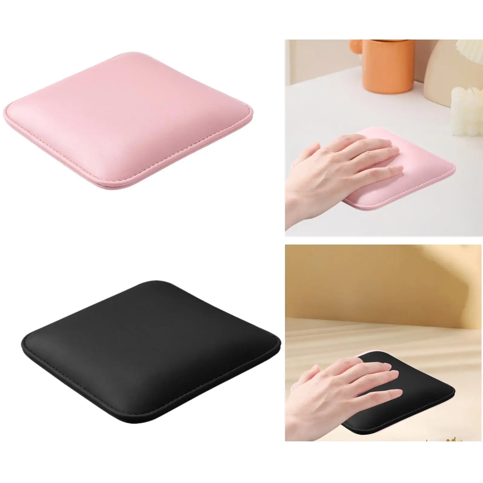 Elbow Rest Easy to Clean PU Leather Non Slip Professional Soft Table Desk Station Elbow Pad for Manicure Salons Home DIY