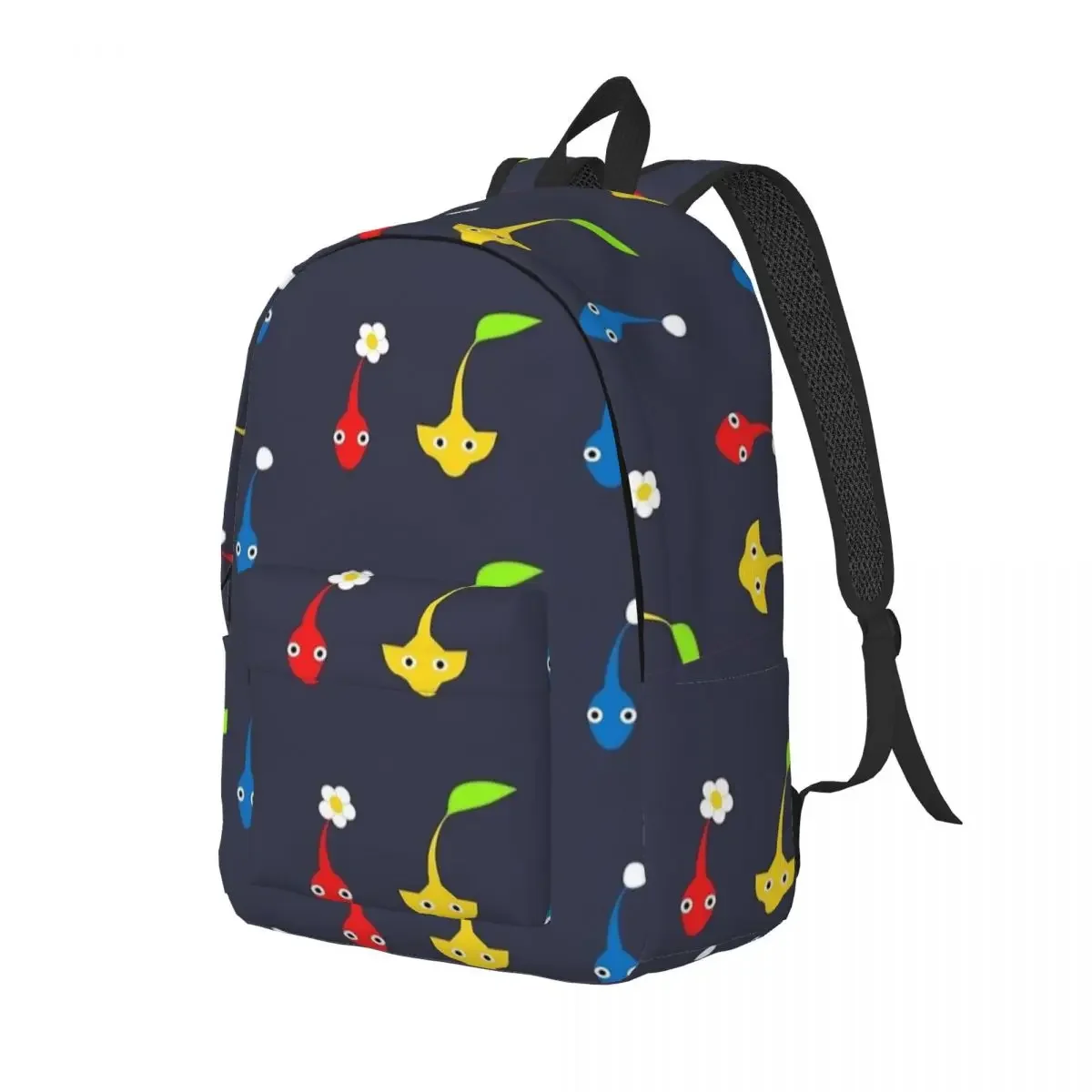 Pikmin Characters Casual Backpack Lightweight High School Business Daypack for Men Women College Shoulder Bag