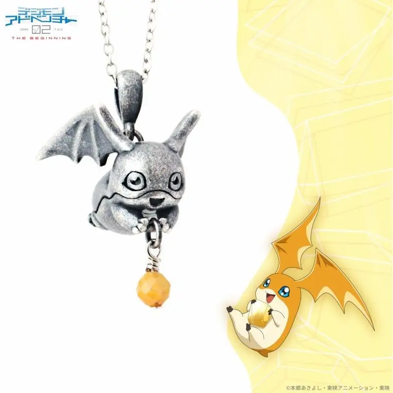 colar-para-mulheres-monstro-digital-colares-feminino-patamon-pingente-tendencia-pescoco-cor-prata-moda-japonesa-casais-festa-presente