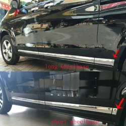For Mercedes-Benz V-Klasse V Class V250 V260 VITO W447 2014 - 2017 ABS Chrome Side Door Body Protection Liner Cover