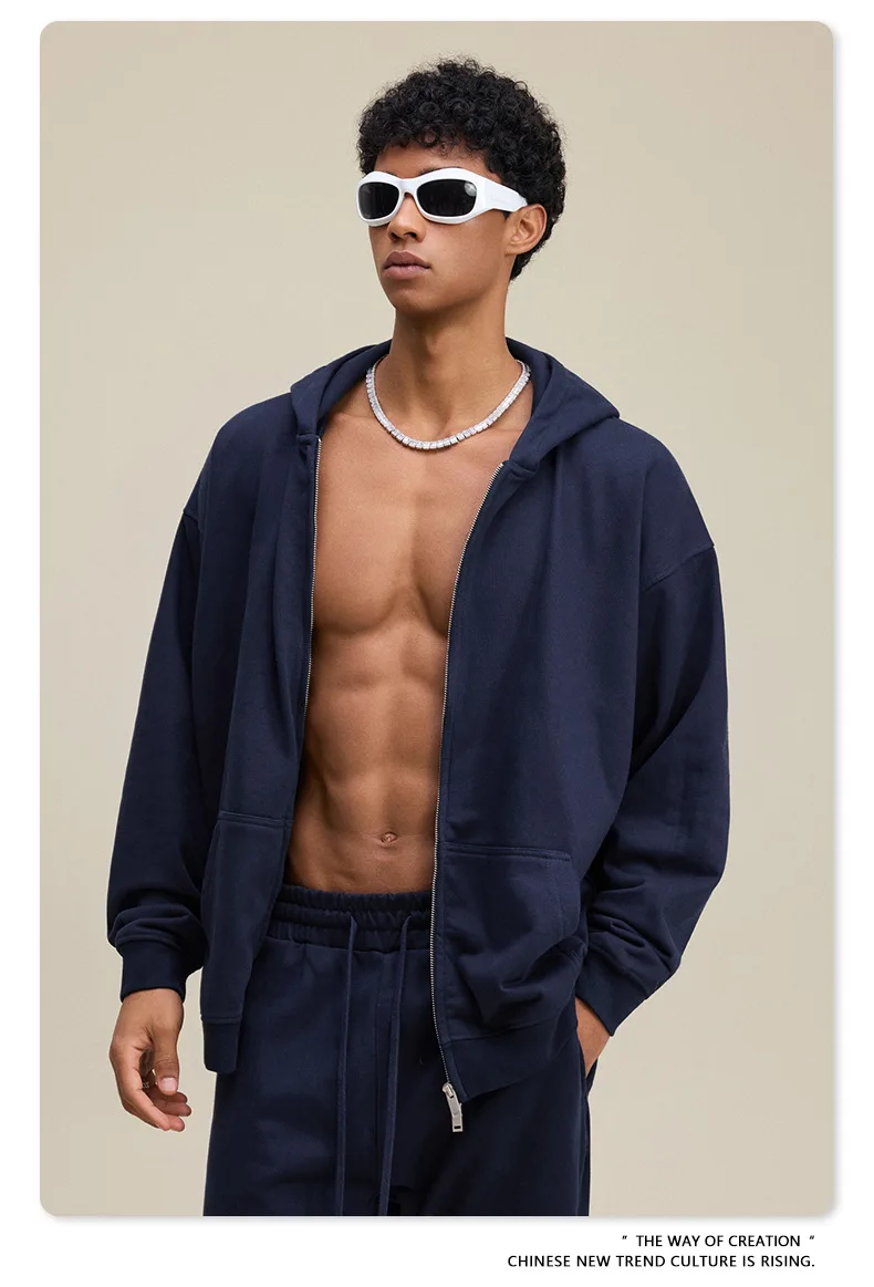 2025 جديد الاتجاه الأمريكي العلامة التجارية الرجال مجموعة الشارع صالح انغلق مقنعين البلوز (بما في ذلك بلوزات وسراويل) مجموعة أزياء الرجال #4