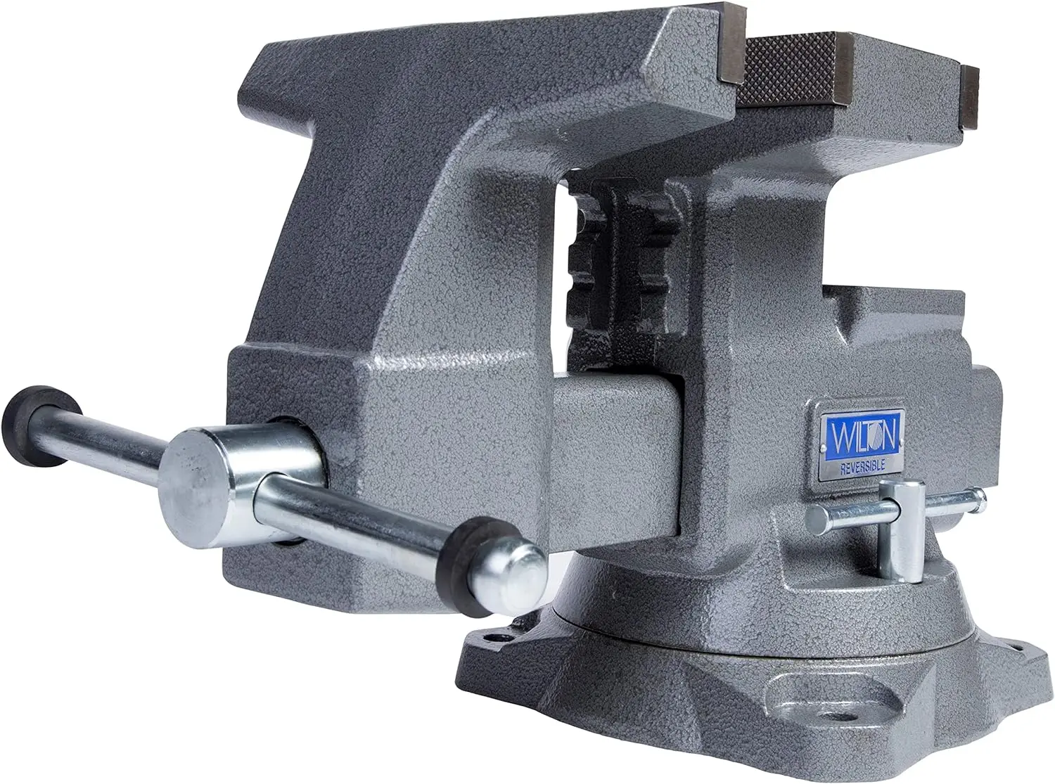 

Wilton Reversible Bench Vise, 8" Jaw Width 9-1/4" & 14-1/2" Jaw Opening, 4-3/4" Throat (Model 4800R)