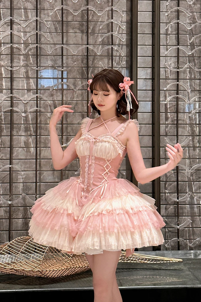 Goodbye Ballet Lolita Camisole Dress by Alice Girl-Pre-order